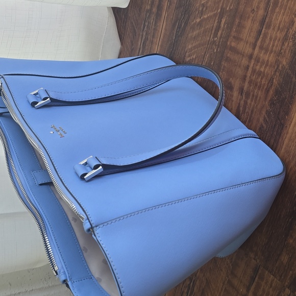 Kate Spade New York Newbury Lane Periwinkle Tote Bag Saffiano Leather - Picture 10 of 10